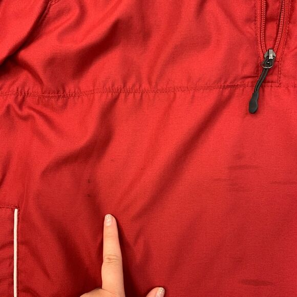 Weatherproof WP Golf Jacket Mens L Large Red Half Zip Pullover Water Resistant - Picture 5 of 15